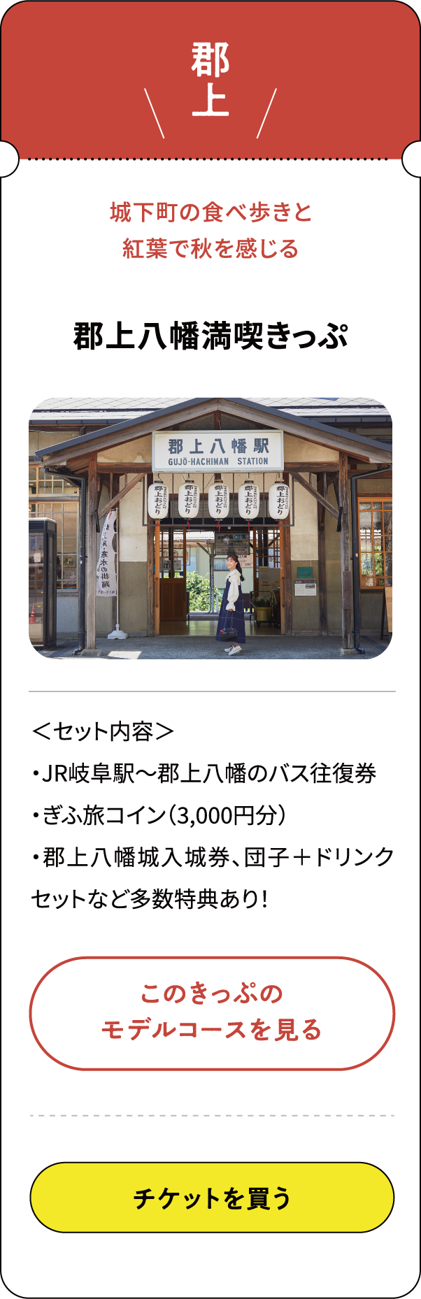 郡上八幡満喫きっぷ