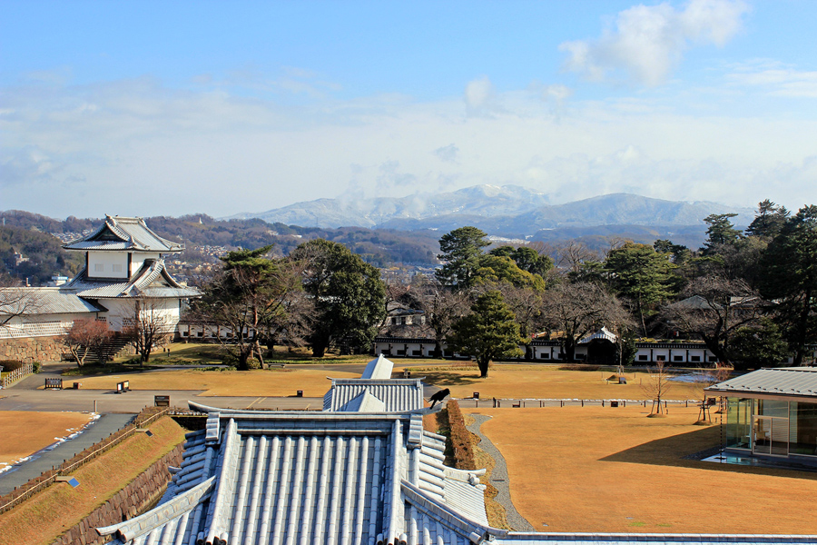 登上橋門爪續櫓中望出的風景，超美！