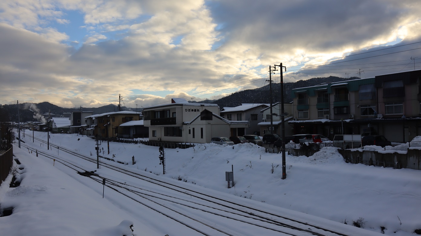被雪覆蓋的鐵道