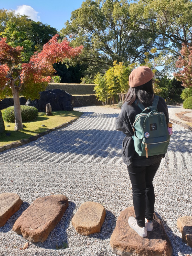 The swirly Zen rock garden