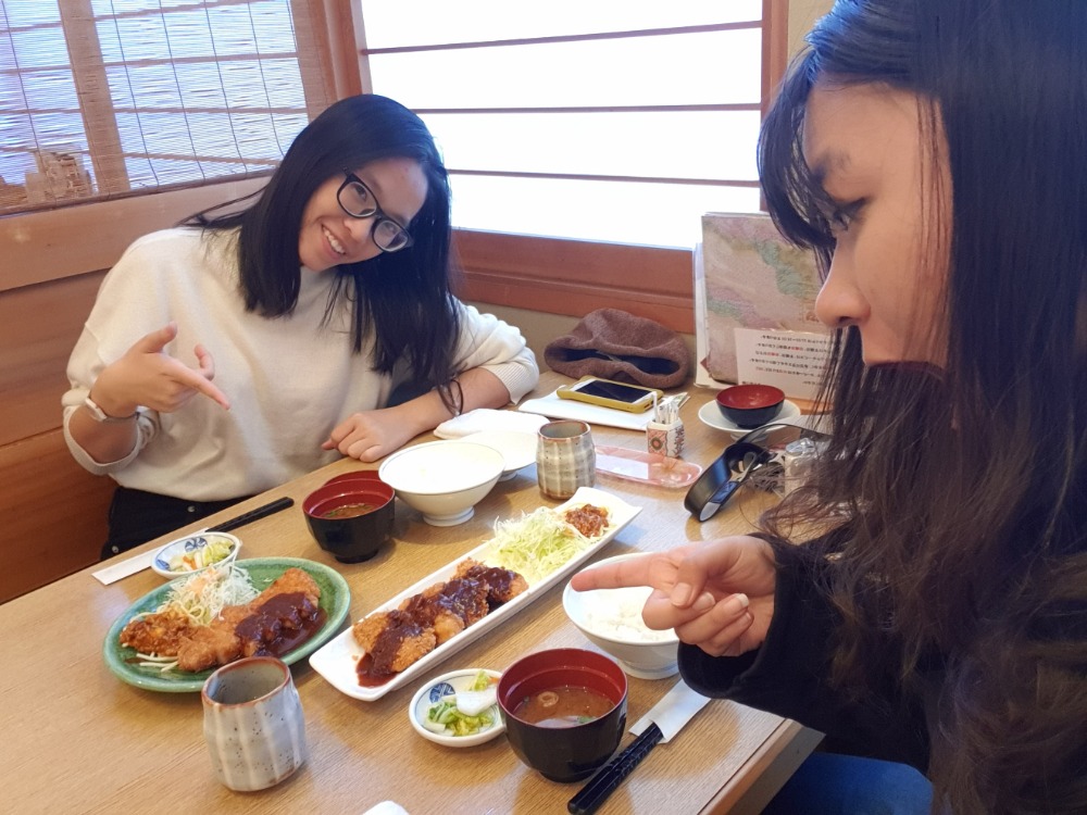 Delicious lunch at Tonkatsu Nishiki