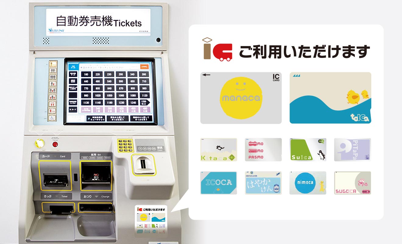 きっぷを購入する 鉄道 バスで使う Manaca 名古屋鉄道