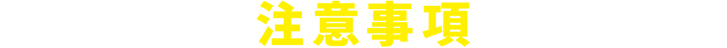 注意事項
